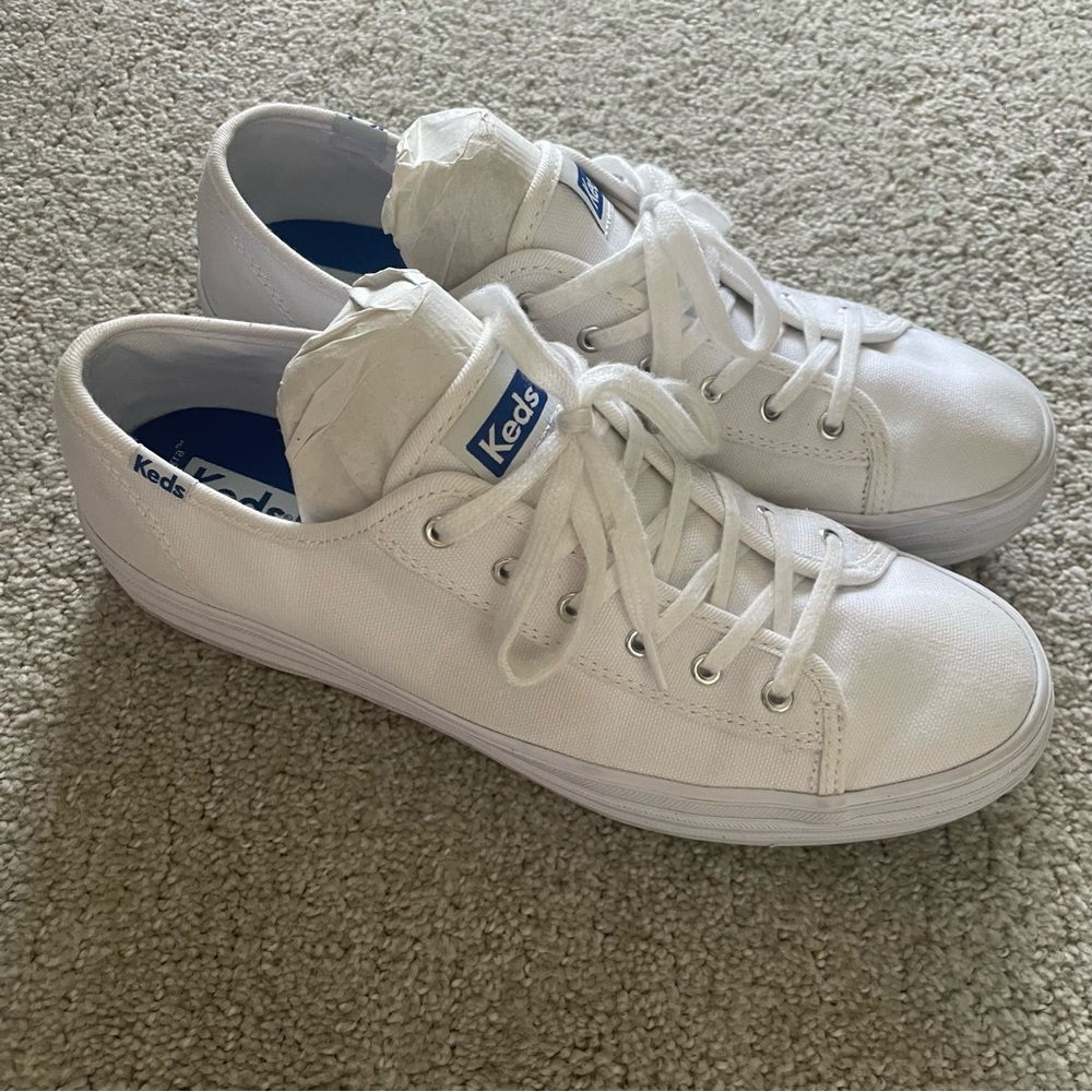Platform Keds sneakers white size 9